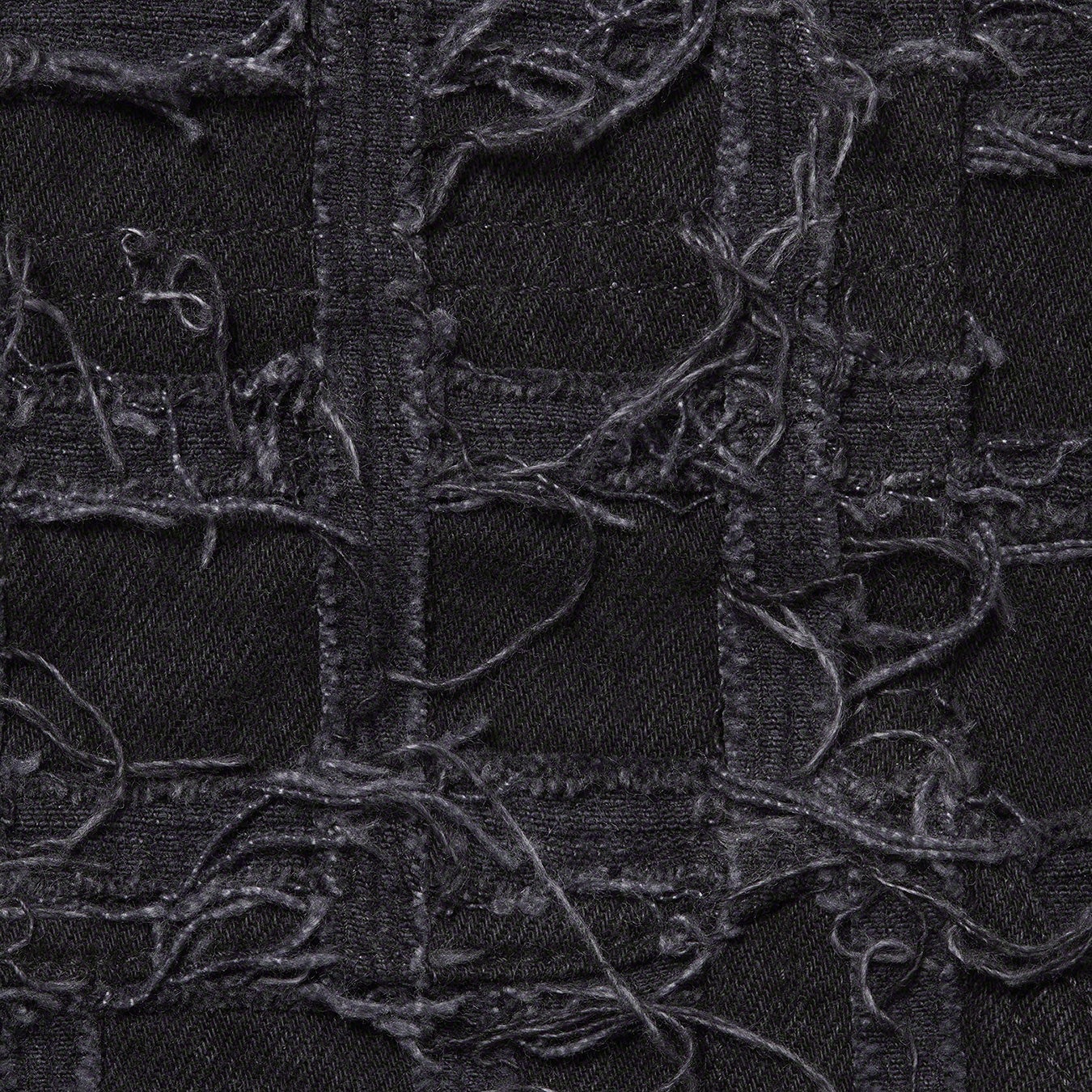 Frayed Patchwork Baggy Denim Short view 9
